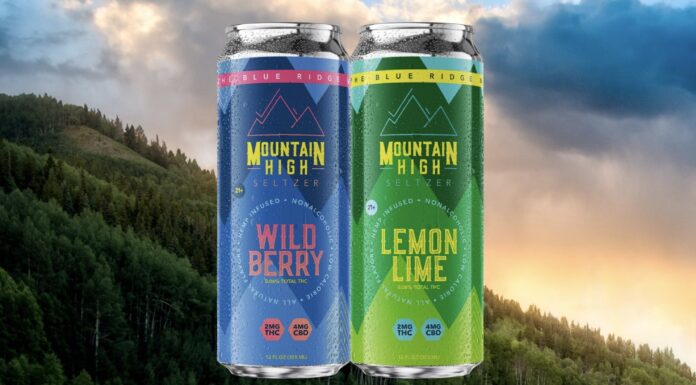 Mountain High Seltzer, THC seltzer available in Virginia